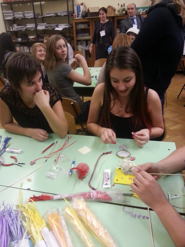 11Students at workshop with a local artist