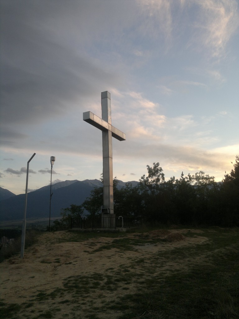 78 A cross on the top of the mountain