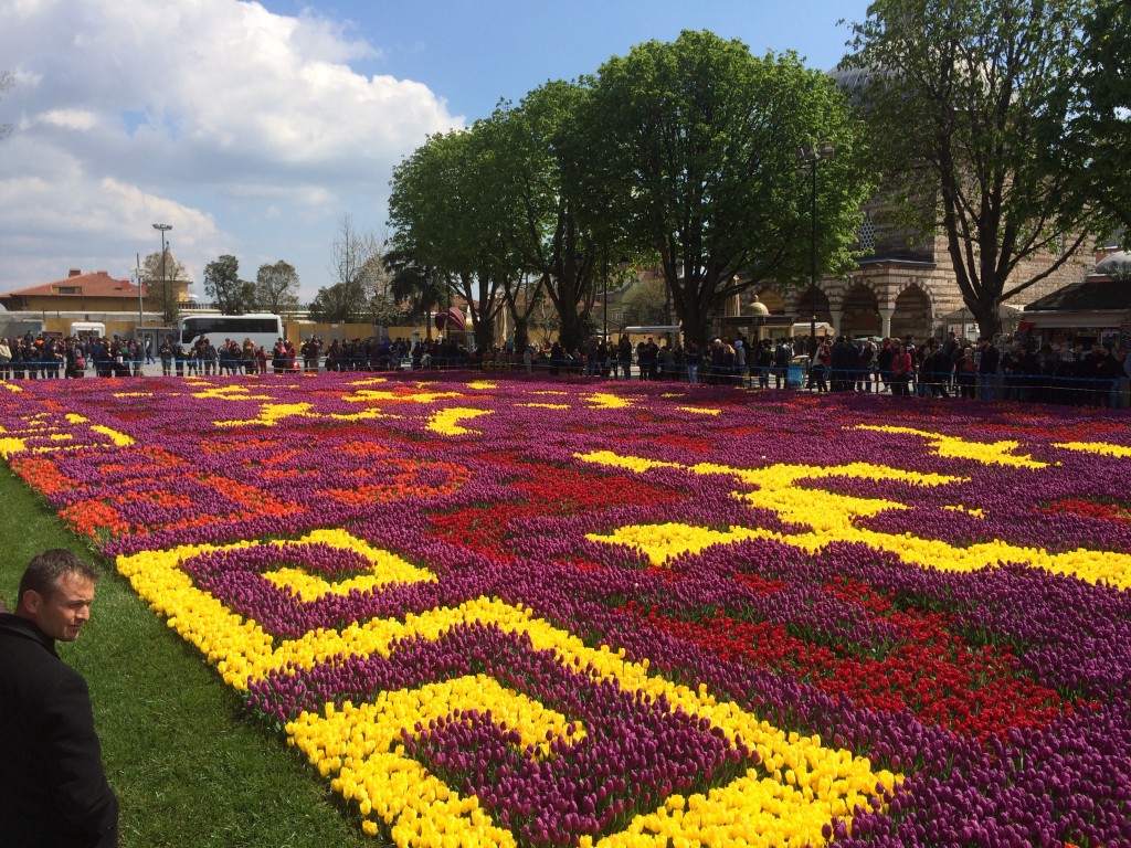 116 World's largest 'tulip carpet' in Istanbul