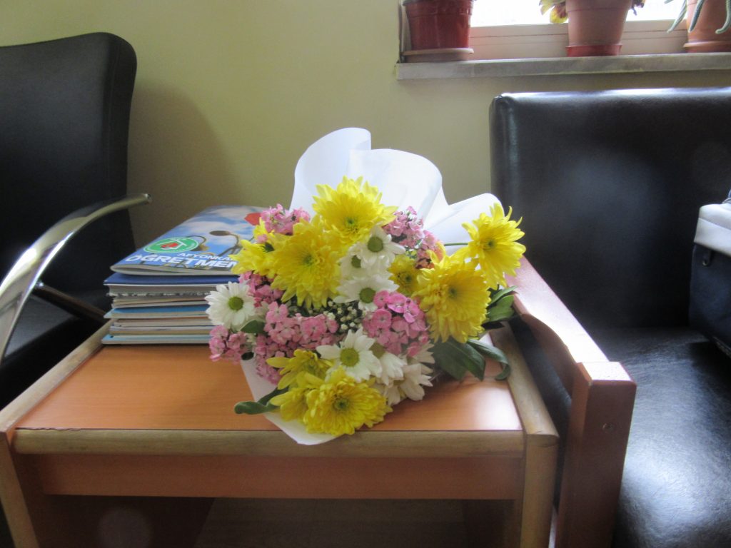 50. Flowers from Turkish headmaster for each group