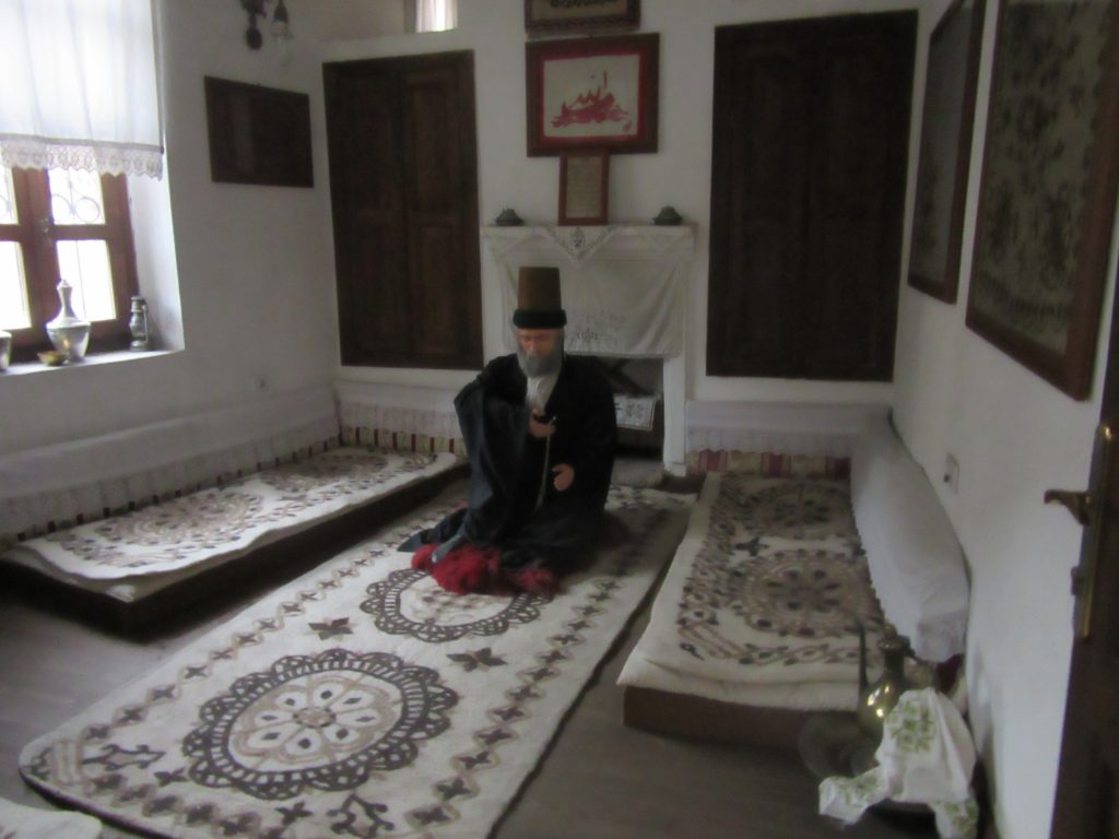 56. Mannequin of male dervish in Mevlevi Museum