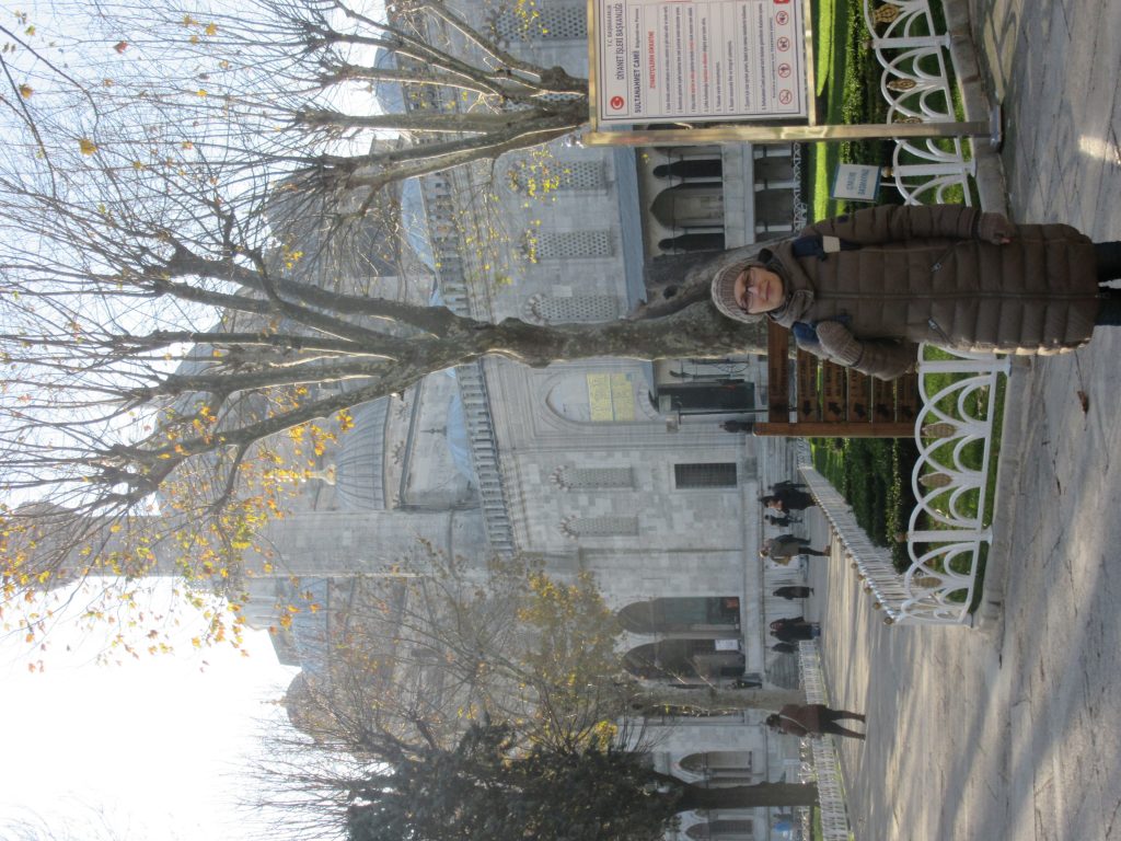 8. At the Sultan Ahmed Mosque