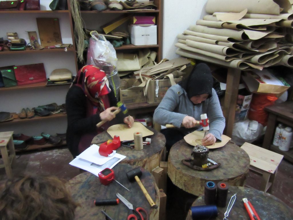 93. In the creativity centre – leather workshop