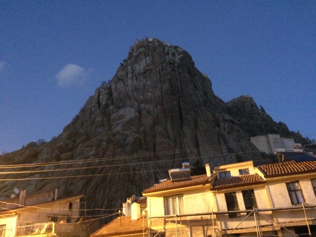 73. Afyon castle at night