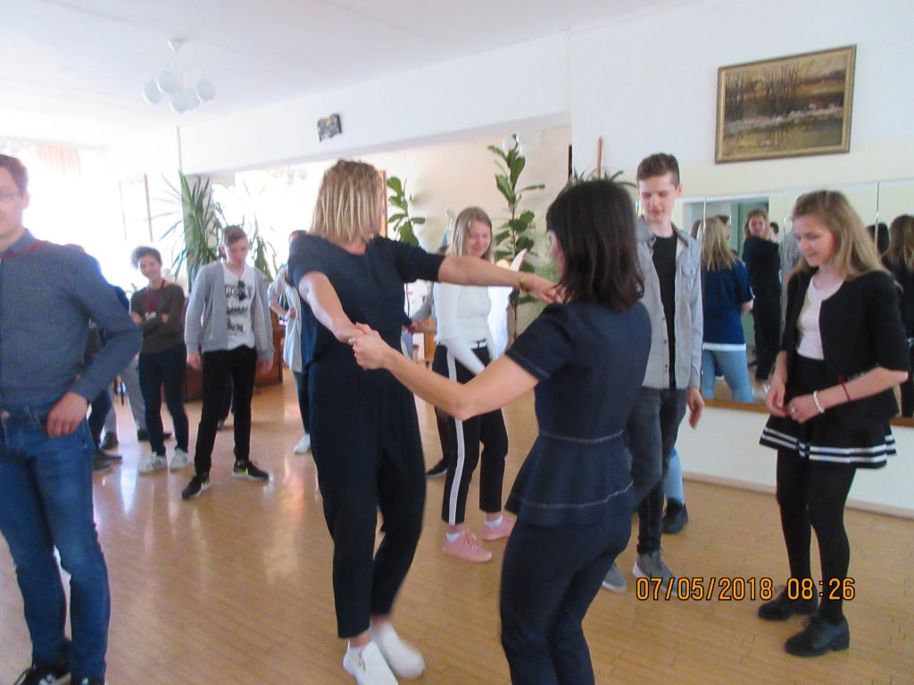 2. Learning Latvian folk dances