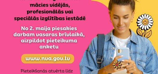 Esi nodarbināts vasaras brīvlaikā!