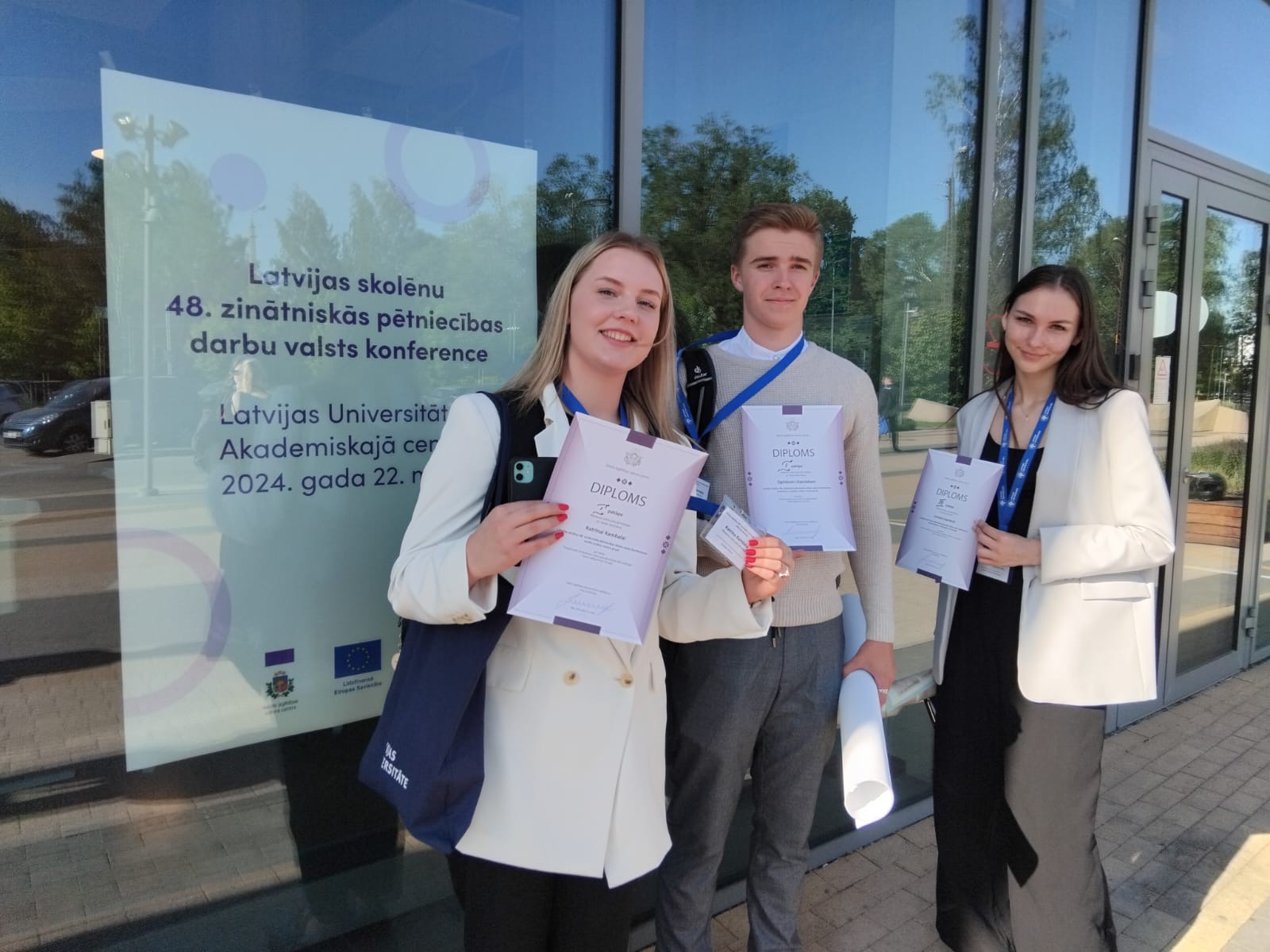 Sveicam godalgoto vietu ieguvējus Latvijas skolēnu 48. zinātniskās pētniecības darbu konferencē