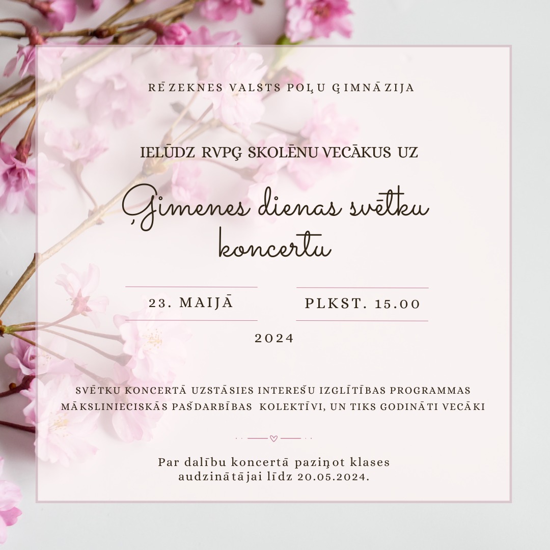 Ģimenes dienas svētku koncerts