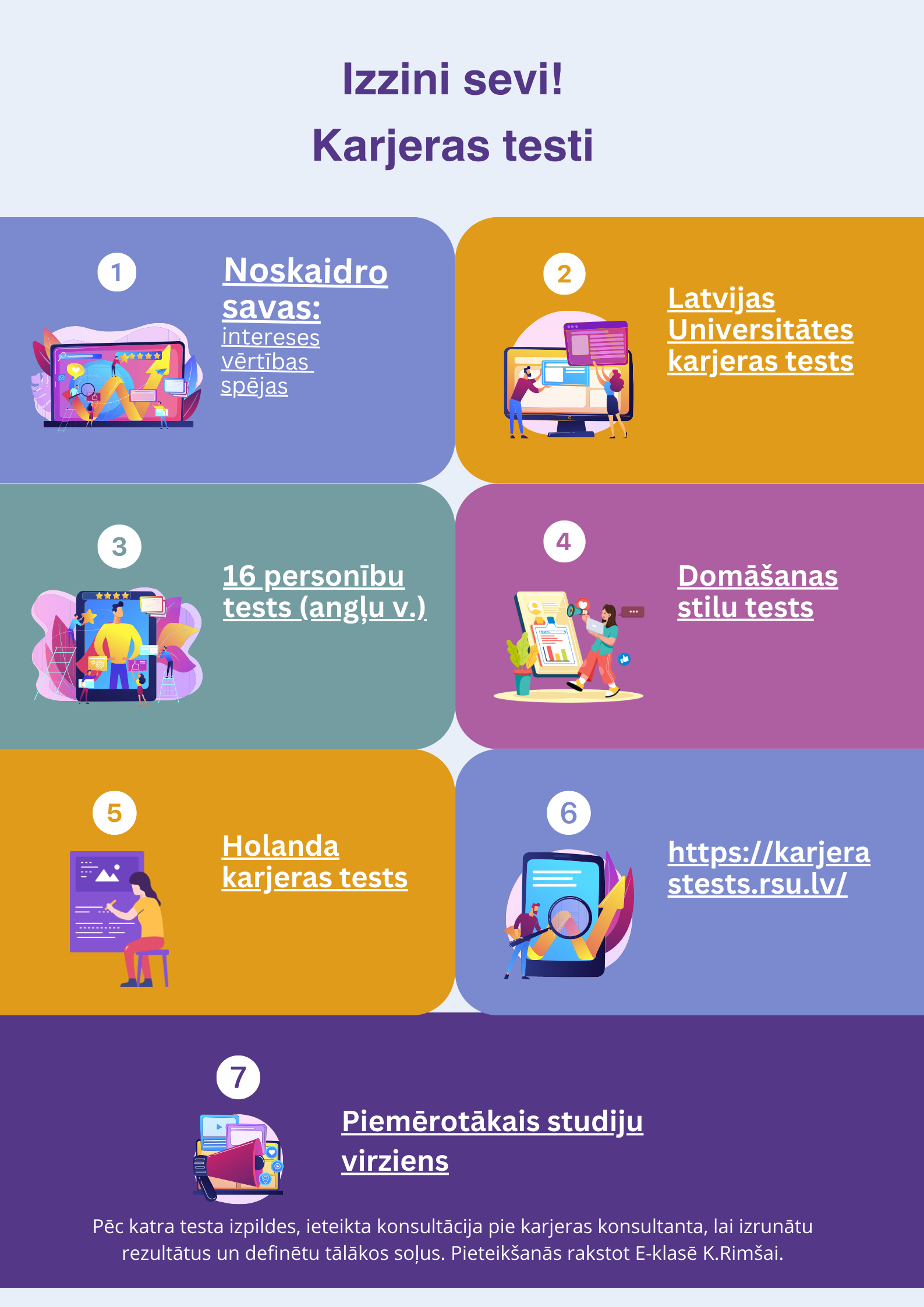 Karjeras testi “Izzini sevi!”
