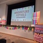 Rēzeknes valsts poļu ģimnāzijas jaunieši Demokrātijas festivālā Preiļos
