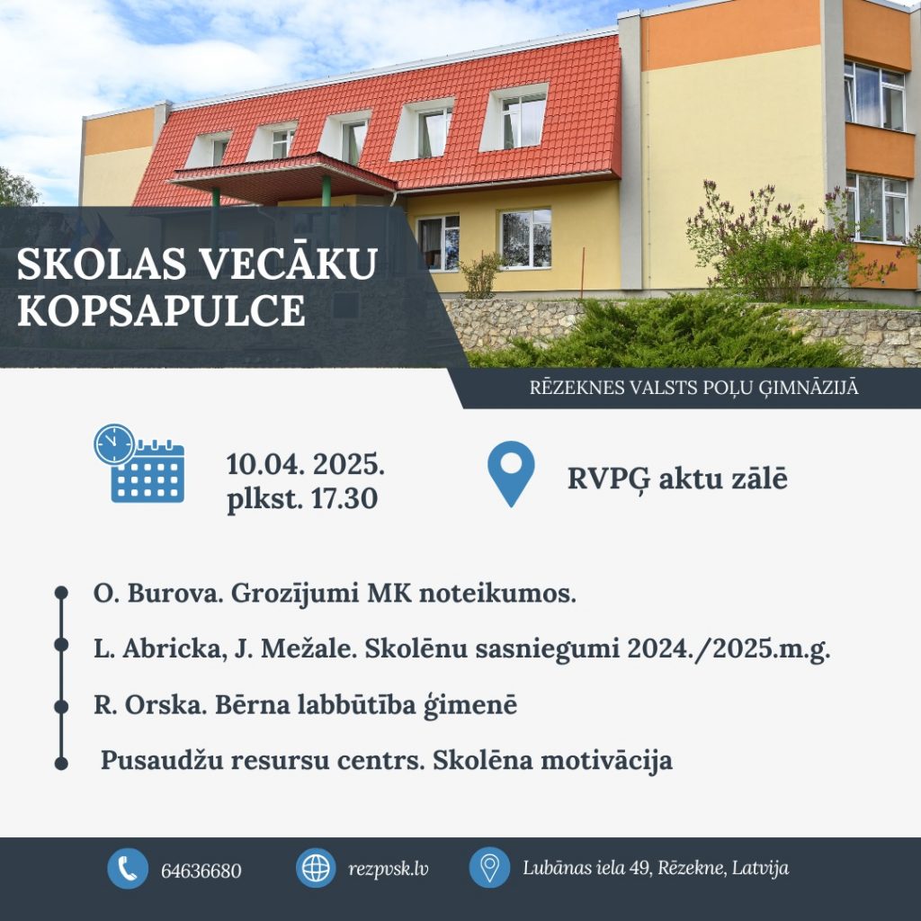Skolas vecāku kopsapulce