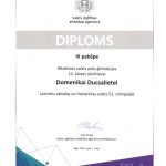 Apbalvošanas pasākumā godina valsts olimpiāžu laureātus un pedagogus