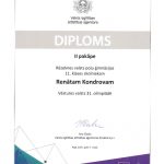 Apbalvošanas pasākumā godina valsts olimpiāžu laureātus un pedagogus